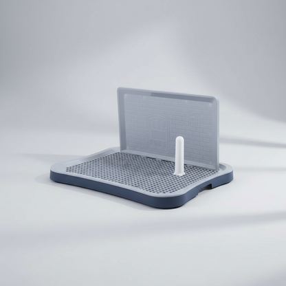 Ultimate Indoor Pet Potty Tray with Pee Wall for Puppies and Small Dogs - Non-Skid Design for Stability and Cleanliness